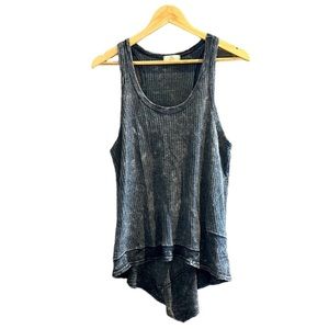 Hummingbird  Racerback Waffle-weave Tank Top  Size Small